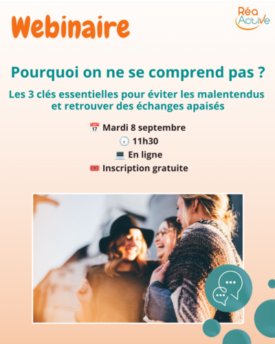 webinaire pourquoi on ne se comprend pas avec Tania Lafore le 8 septembre